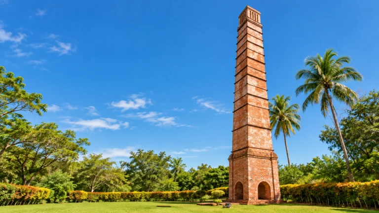 Labuan Chimney, a historic brick tower and landmark in Labuan