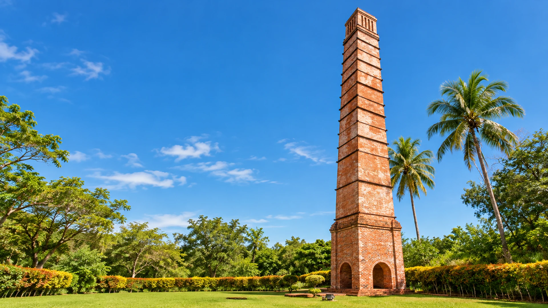 Labuan Chimney, a historic brick tower and landmark in Labuan